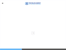 Tablet Screenshot of delucaagency.com